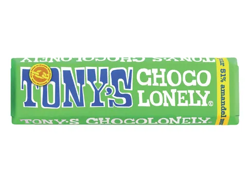 Chocolade Tony's Chocolonely reep 47gr amandel zeezout