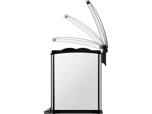 Rechthoekige Pedaalemmer New Rejoice Step Bin 15 Liter Mat Rvs