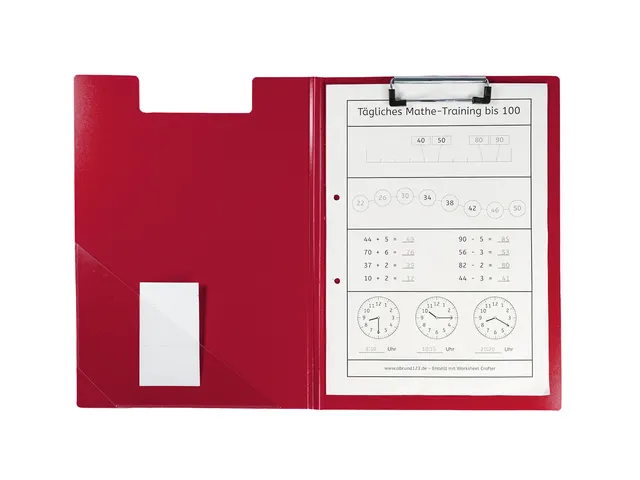 #*Klemmap Foldersys A4 PP rood