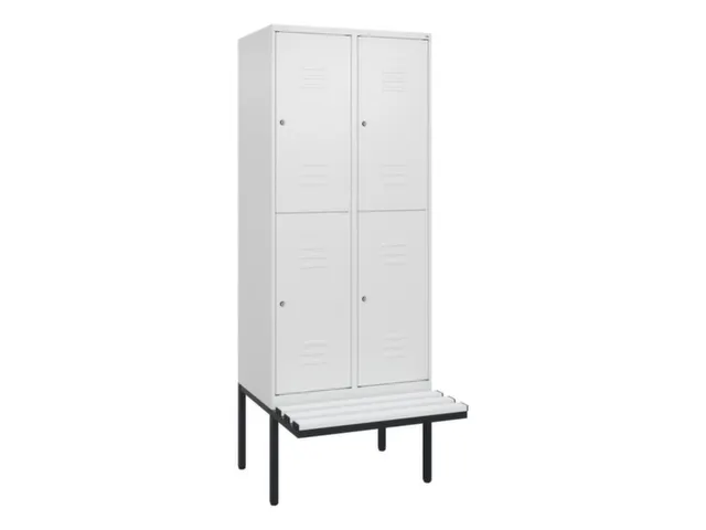 Dubbeldekse dekenkist,HxBxD 2120x800x815mm,2x2vak.,vak B 400mm