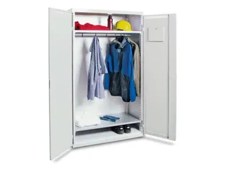 Garderobekast Hxbxd 1800x1000x500mm 1vak Staal Romp Ral7035 - 2