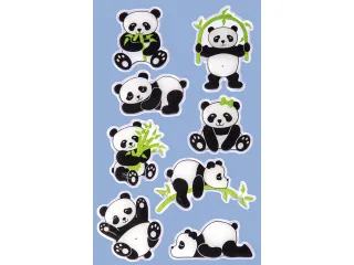 Glossy etiket Z-design Kids pakje a 1 vel panda - 3