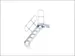 escalier mobile,estrade H 2,25m,9marches,marches l 1000mm,alu