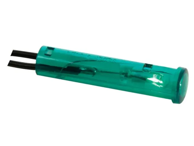 Ronde 7mm Signaallamp 12V Groen