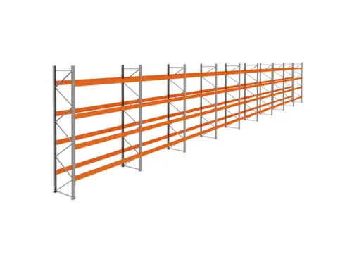 palletstelling,basis+8xaanbouw,HxBxD 4620x33400x1100mm,vakl. 3400kg