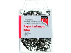 Attache parisienne Quantore 19mm blister argenté