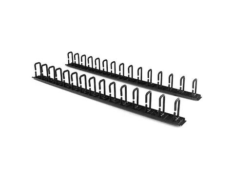 Verticale kabelmanager met D-ring haken 40U 1,8 m