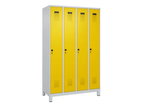 locker voor scheiding van kleding,HxBxD 1950x1200x500mm,4vak