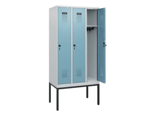 schoollocker,HxBxD 1950x900x500mm,3vak,vak B 300mm,draaigrendel