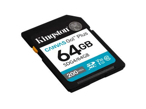 64GB SDXC Canvas Go Plus Gen4 200MB/s C10 UHS-I U3 V30