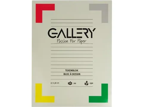 Tekenblok 27x36cm Extra Zwaar Houtvrij Papier 190 Gram