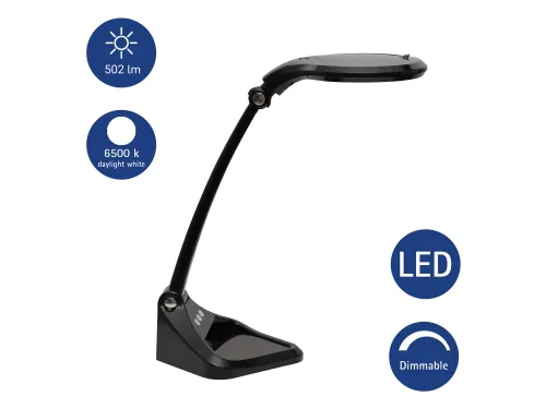 Loeplamp MAUL Iris LED dimbaar zwart