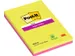 Memoblok 3M Post-it 5845 Super Sticky 127x203mm lijn assorti kleur 90