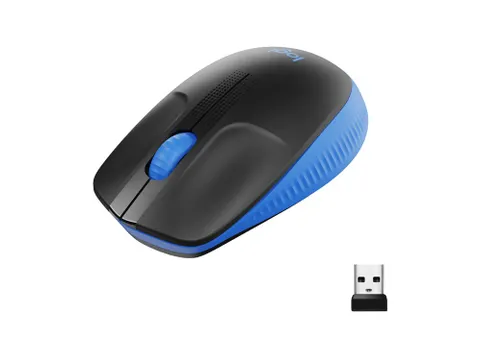 Logitech M190 Draadloze Muis Zwart Blauw