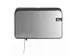 Distributeur rouleau papier toilette compact duo Argent/noir mat
