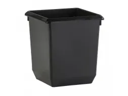 Vierkant Tapse Papierbak 21 Liter Zwart