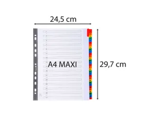 Tabblad Karton 160 Gram A4 + index 31 tabs wit - 6