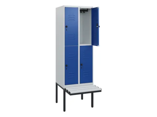 Dubbeldekse dekenkist,HxBxD 1950x600x815mm,2x2vak.,vak B 300mm
