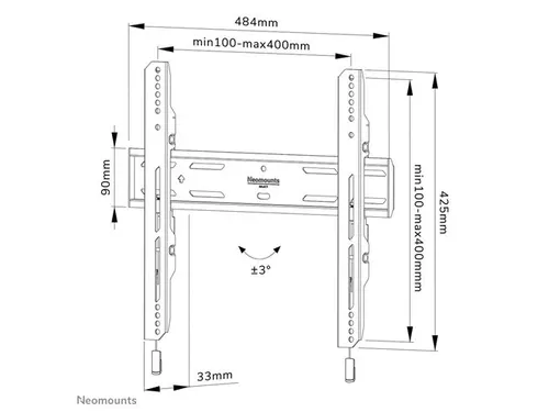 Wandsteun Select TV 32-65 Inch Zwart WL30S-850BL14
