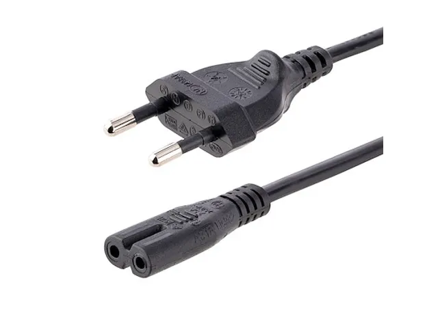 Laptop Stroomkabel 1 Meter EU Plug naar C7 2.5A 250V 18AWG