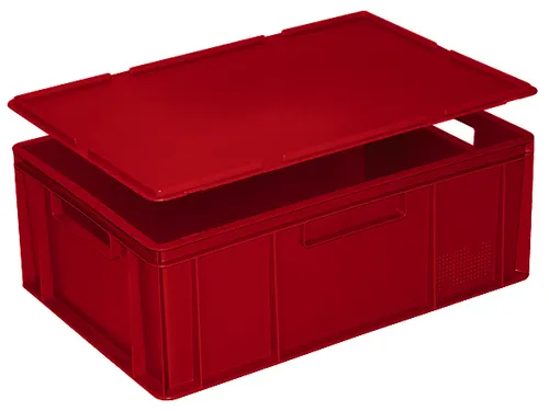 Deksel Voor Euronorm Stapelkrat Lxb 600X400Mm Rood