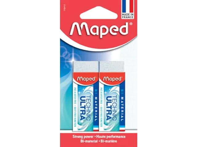 Gomme Technic Ultra Classic Blister 2 pièces