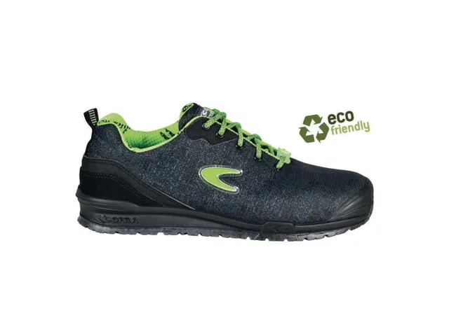 Cofra Sole lage S3 veiligheidsschoenen, SRC, ESD, zwart/neongroen, maa
