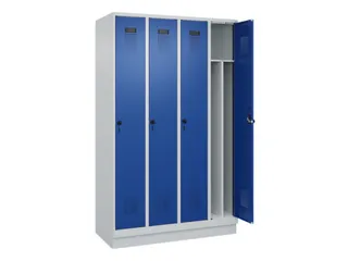locker voor scheiding van kleding,HxBxD 1950x1200x500mm,4vak - 1