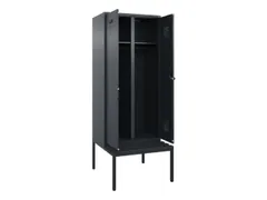 locker met bank,voor scheiding van kleding,HxBxD 2120x800x815mm,2vak