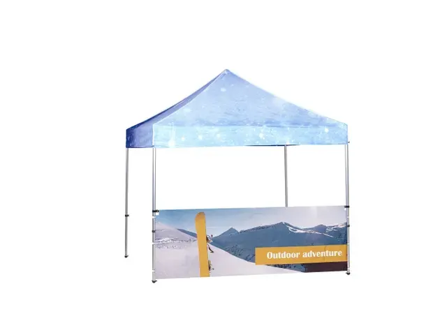 Halve wand voor Tent Alu 3x3 meter met eigen print dubbelzijdig
