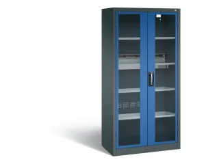 acculaadkast 1950x930x500mm 5stekkerdozen 230V cil.-slot front RAL5010 - 2
