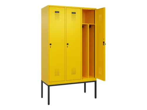 locker voor scheiding van kleding,HxBxD 2120x1200x500mm,3vak