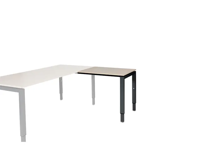 Domino Aanbouw Hoogte Verstelbaar 800x600mm Robson Eiken 25mm Zwart