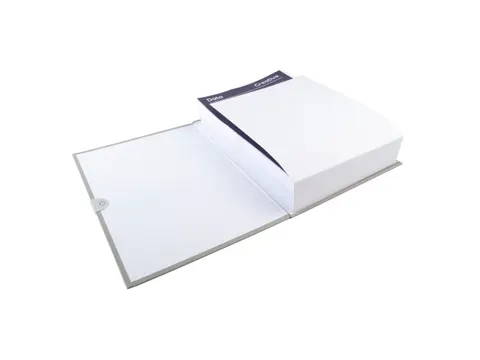 Map uitrekbare rug balacronkaft en Klittenband Grijs 24x32cm A4