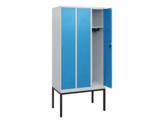 locker,HxBxD 1950x900x500mm,3vak,vak B 300mm,cil.-slot,voetonderstel - 2