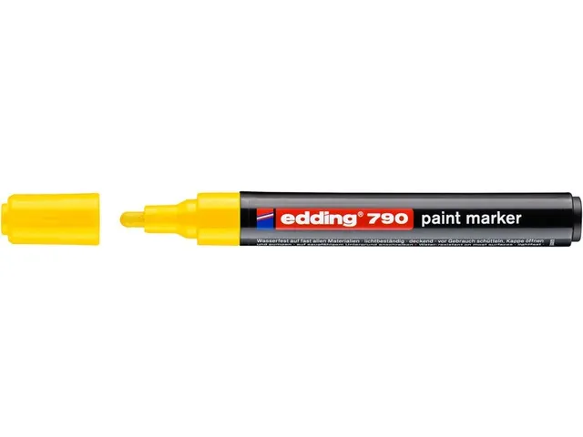 Paintmarker edding 790 op alcoholbasis 2-3mm geel