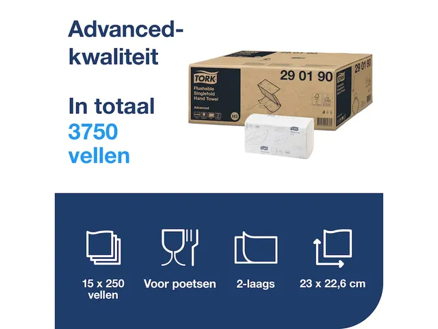 Essuie-mains Tork Premium Advanced 290190 Pli ZigZag Délitable 2 ép