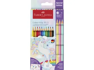 Kleurpotlood Faber-Castell Grip Unicorn 10 colour grip + 3 sparkle pas - 2