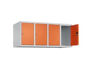 opzetkast,v. locker,4vak.,vak B 300mm,HxBxD 500x1200x500mm,vleugeldeur - 2