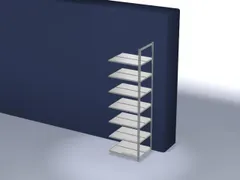 dossierstelling,aanbouwveld,HxBxD 2550x750x600mm,vaklast 90kg