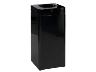 afvalbak,zelfblussend,40l,HxBxD 760x350x350mm,kop zwart - 2