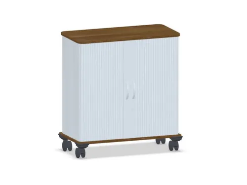 jaloeziedeurkast,HxBxD 878x800x400mm,1xhouten vloer,decor romp noten
