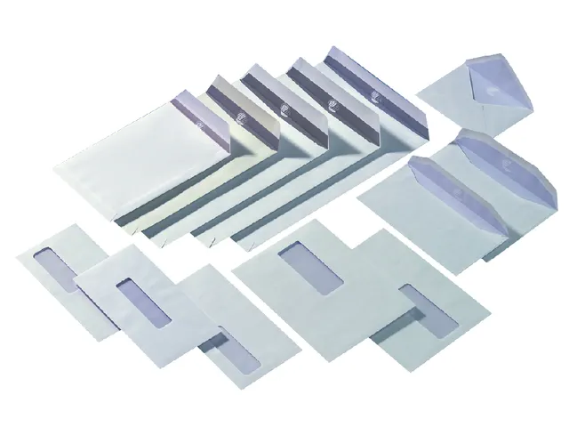 Envelop Quantore 156X220Mm Venster Links 40X110Mm Gegomd