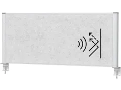 MAULconnecto Scheidingswand Lichtgrijs 120x50cm Frame Zilver