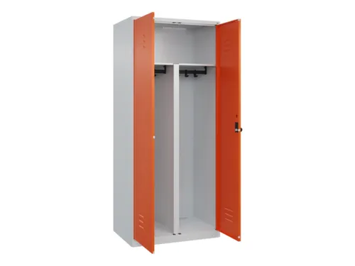 PBM-locker,HxBxD 1850x800x500mm,2vak,vak B 400mm,draaigrendel
