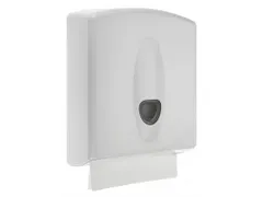 Handdoekdispenser Midi Kunststof Wit C-vouw Z-vouw