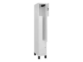 Z-garderobekast,HxBxD 1950x300x500mm,vak B 150/300mm,cil.-slot,voeten - 2