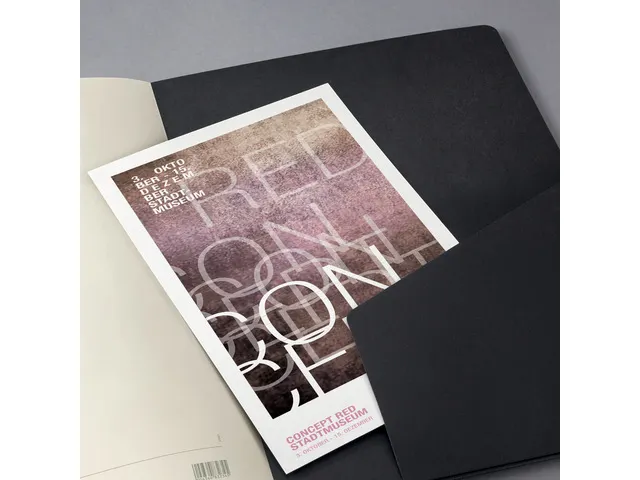 Bloc correspondance Sigel CONCEPTUM softcover A5 noir quadrillé