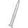 ladderset,onder-/bovendeel,eenzijdig,10,treden m. R13-laag,aluminium