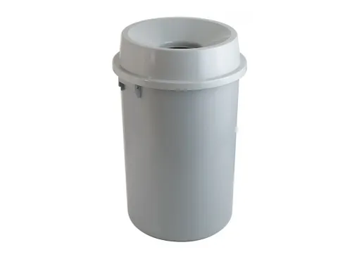 Kunststof Afvalbak met open top 90 Liter Grijs